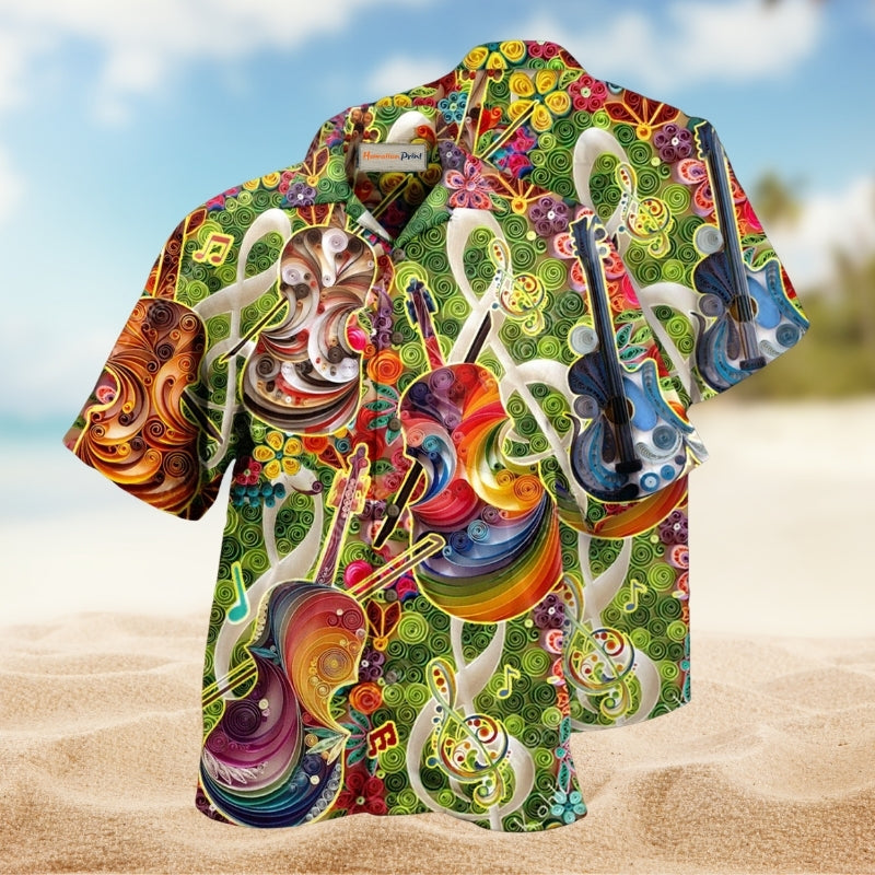 Music Beautiful Tone Beautiful Heart Violin Limited Edition – Hawaiian Shirt