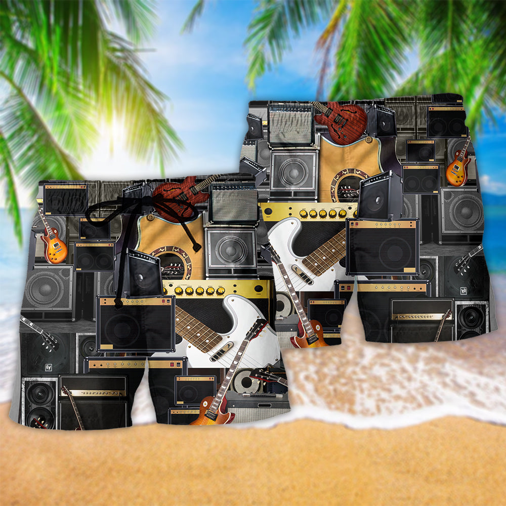 Music Power Amplifier Elephant Concept Art – Beach Short