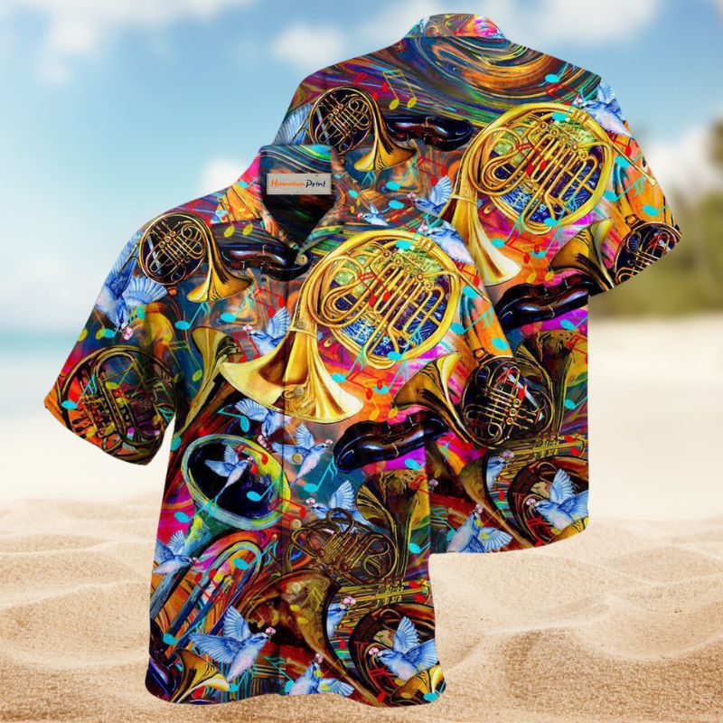 Music French Horn Speaks Edition – Hawaiian Shirt
