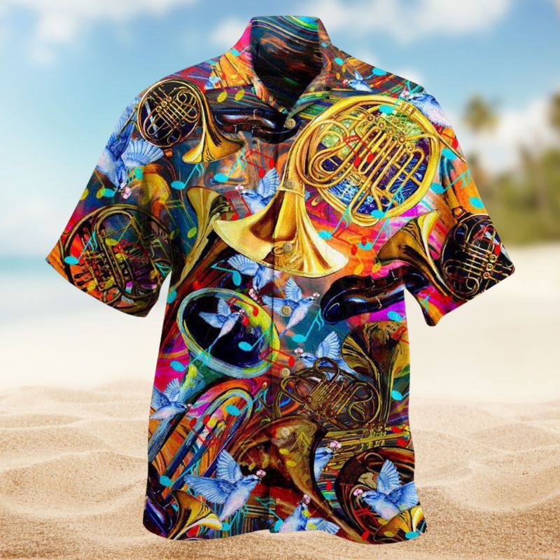 Music French Horn Speaks Edition – Hawaiian Shirt