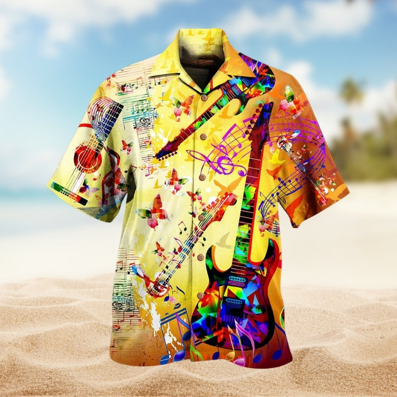 Music Guitar Love Butterfly Limited Edition – Hawaiian Shirt
