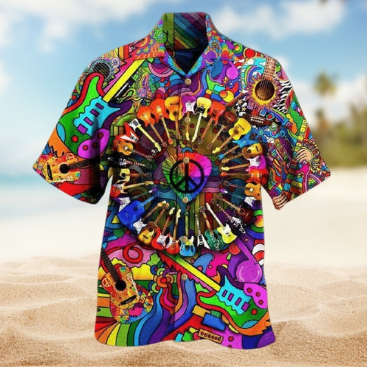 Music Guitar Love Life Style Limited Edition 3 – Hawaiian Shirt