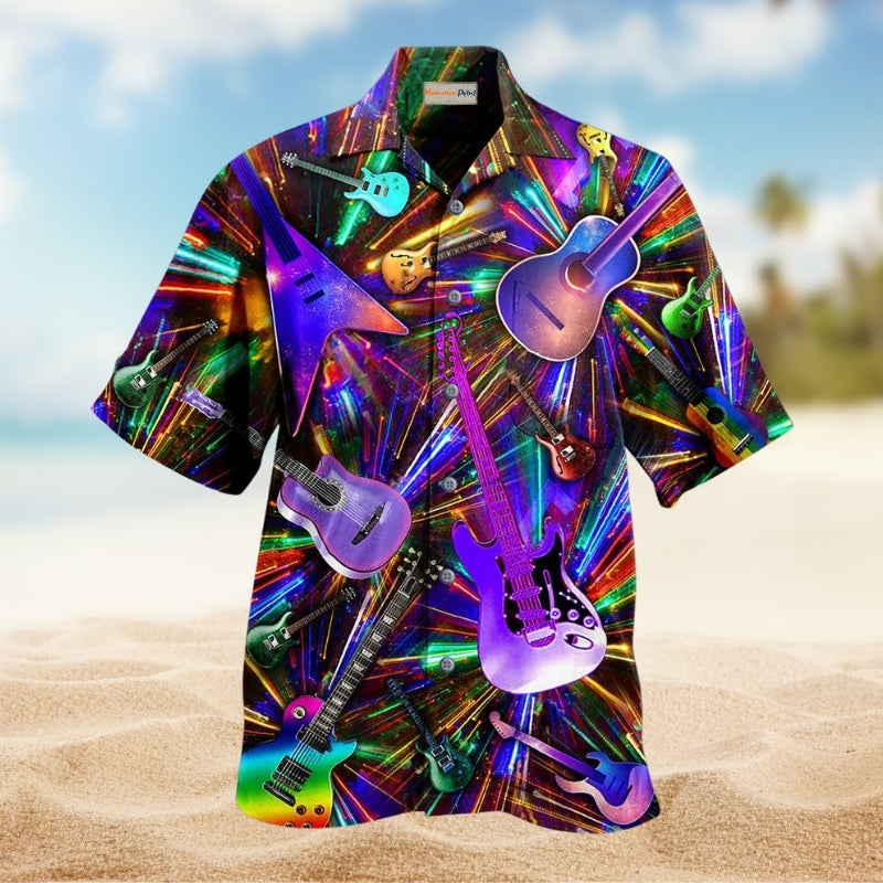 Music Guitar Love Neon Color Limited Edition – Hawaiian Shirt