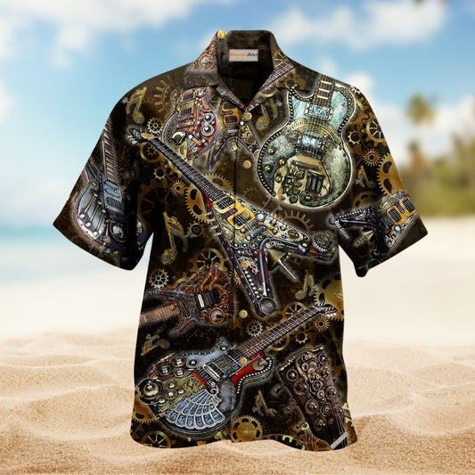 Music Guitar Machine Style Limited Edition – Hawaiian Shirt