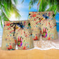Vintage Music Instrument Art - Beach Short