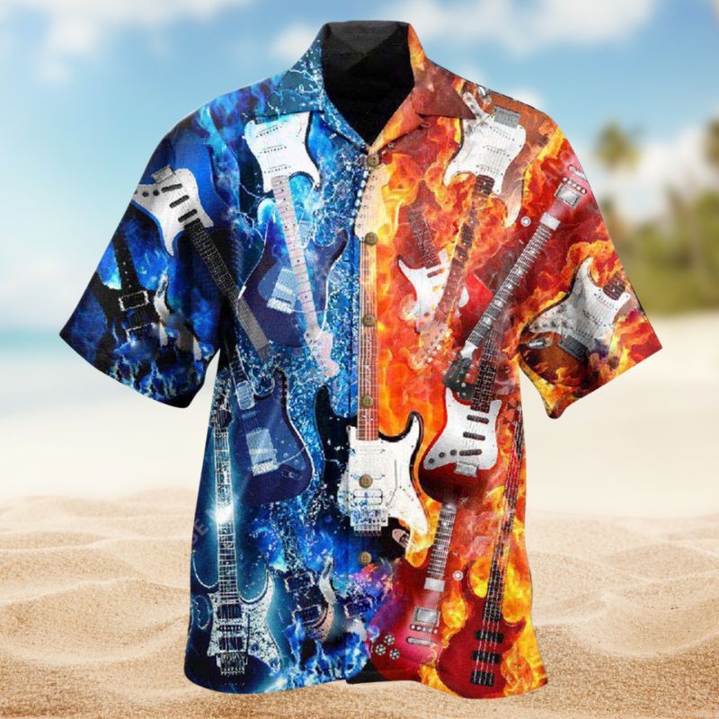 Music Is Life Guitar Is Therapy Edition – Hawaiian Shirt