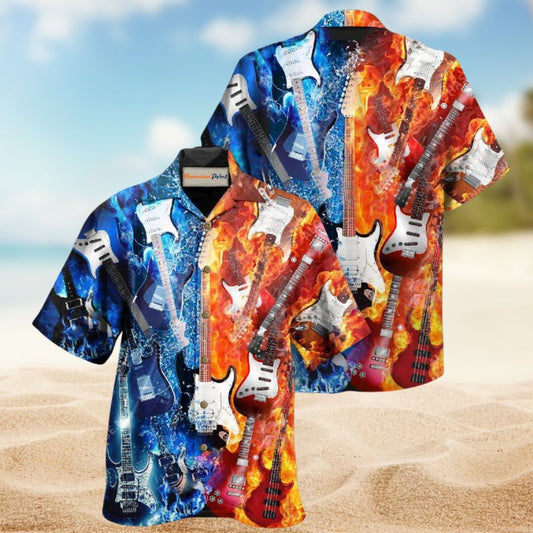 Music Is Life Guitar Is Therapy Edition – Hawaiian Shirt