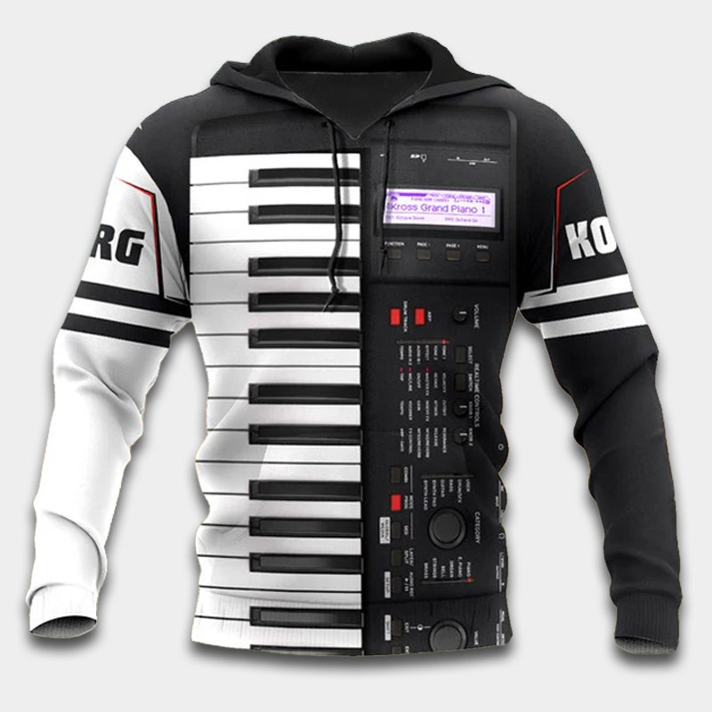 Music Is My Life Quote Art - 3D Hoodie