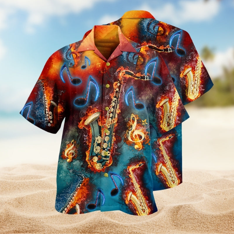 Music Love It Red Black Limited Edition – Hawaiian Shirt