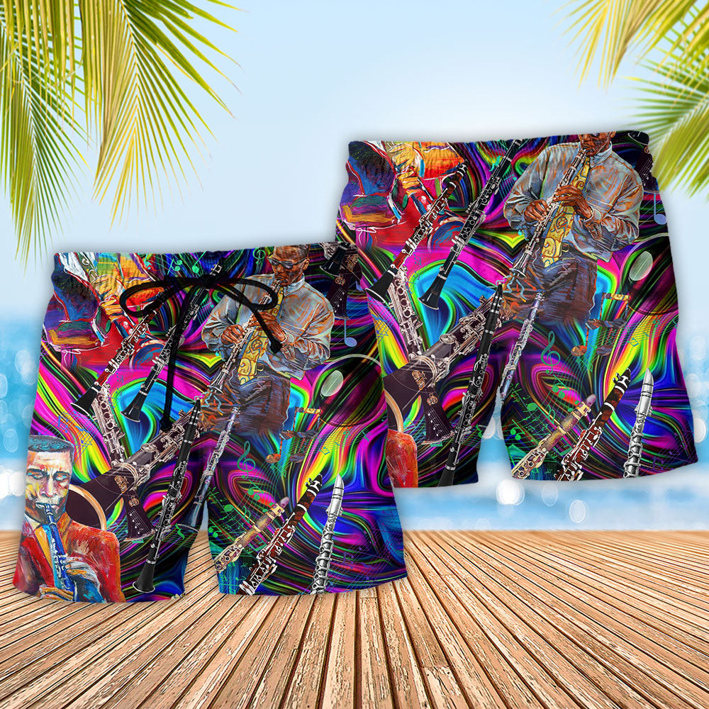 Music Melody Breathing Art – Beach Short