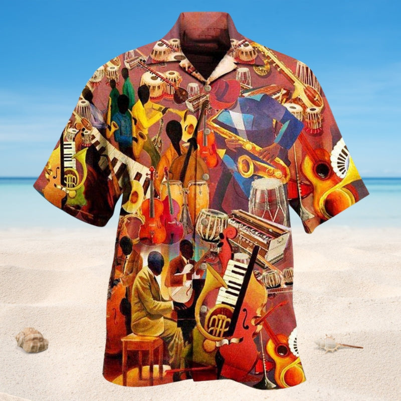 Music Melody Of Time Jazz Edition – Hawaiian Shirt