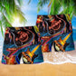 Guitar Hearts Beat For Music - Beach Short