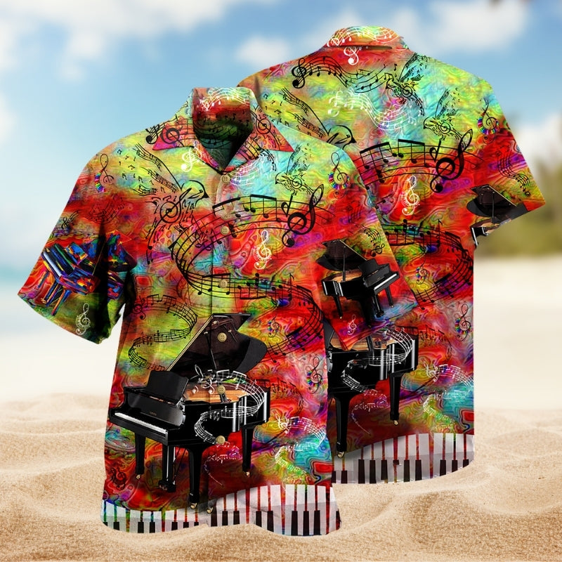 Music Piano Guide You To The World Limited Edition – Hawaiian Shirt