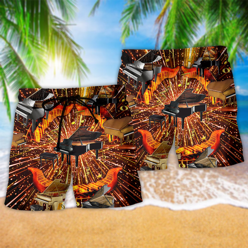 Piano Soulful Music Lover – Beach Short