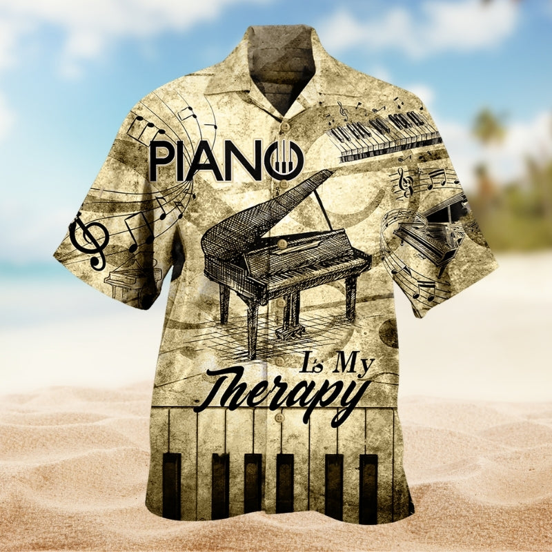 Music Piano Is My Therapy Limited Edition – Hawaiian Shirt