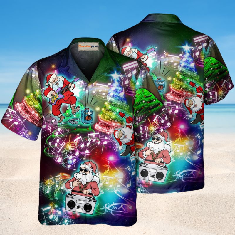 Music Santa So High Style 1 – Hawaiian Shirt