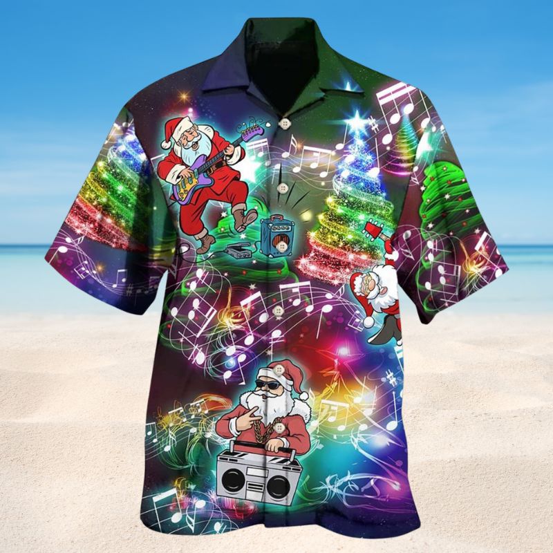 Music Santa So High Style 1 – Hawaiian Shirt