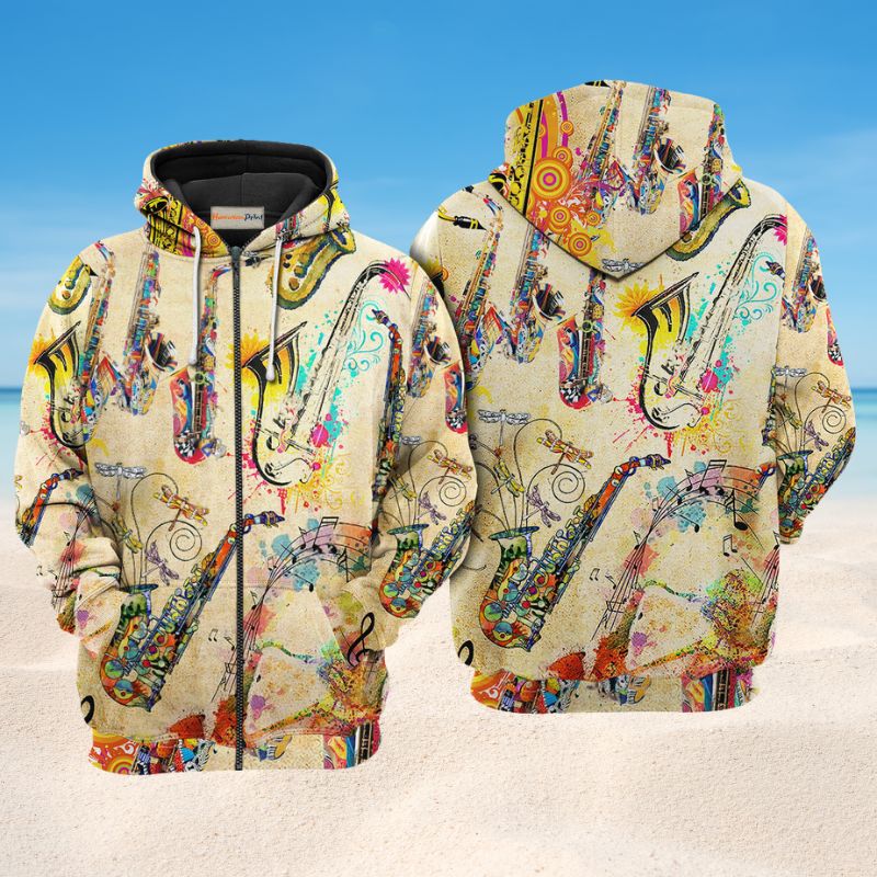 Music Saxophone Is My Life Art – 3D Hoodie