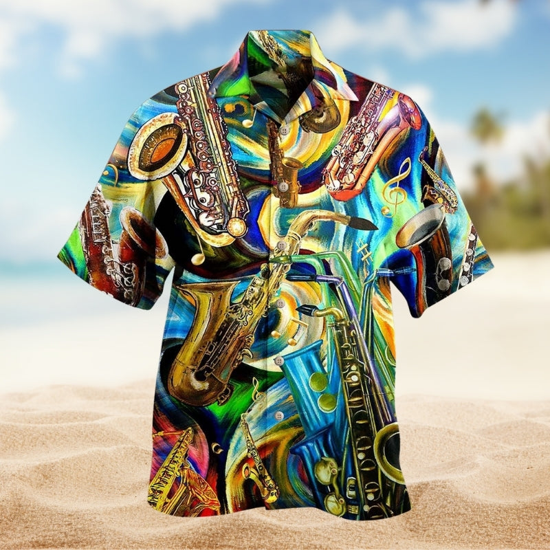 Music Saxophone Is My Second Language Limited Edition – Hawaiian Shirt