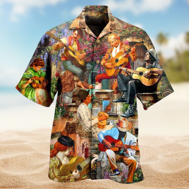 Music Speaks Melodies Of Time Style – Hawaiian Shirt
