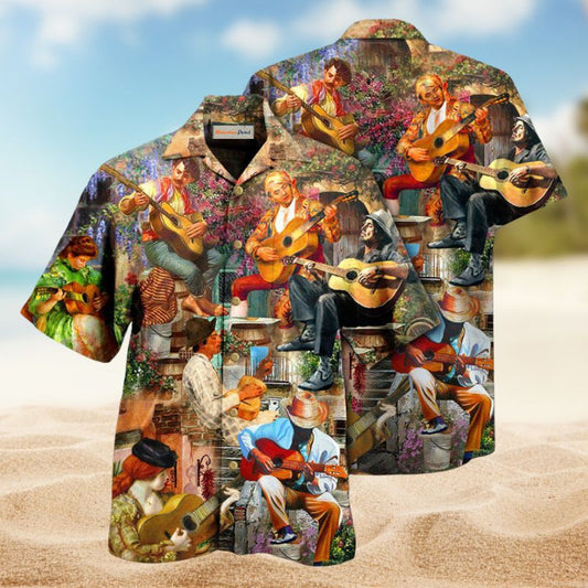 Music Speaks Melodies Of Time Style – Hawaiian Shirt