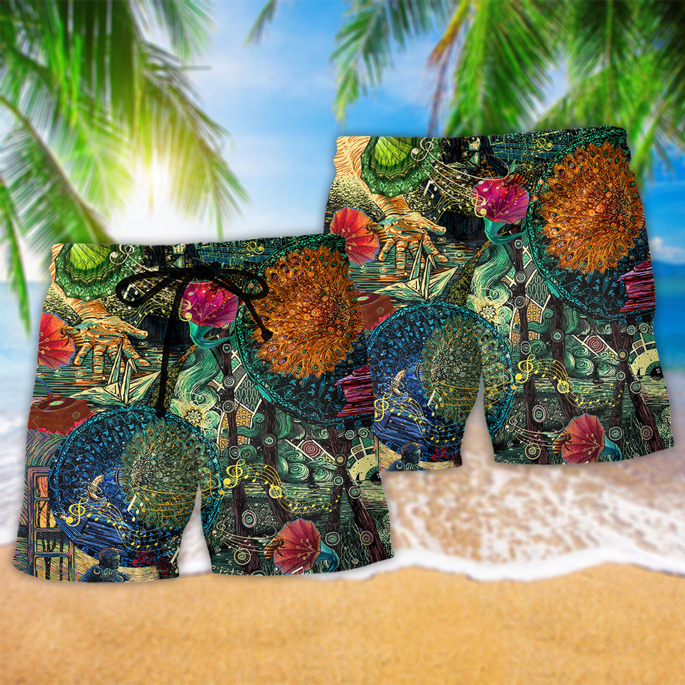 Music That Makes You Dream Art – Beach Short