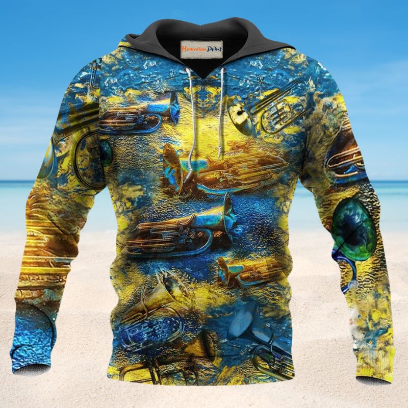 Music Love Peace Life - 3D Hoodie