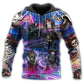Music Skull Colorful Crazy - 3D Hoodie