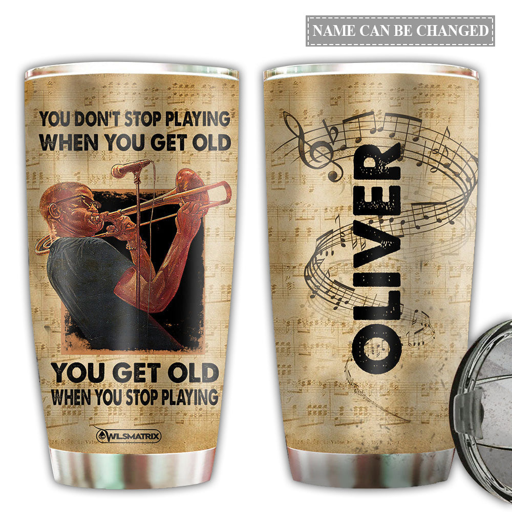 Music You Don't Get Old With Music Personalized 20 Oz Tumbler