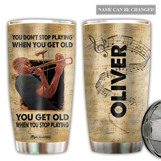 Music You Don't Get Old With Music Personalized 20 Oz Tumbler