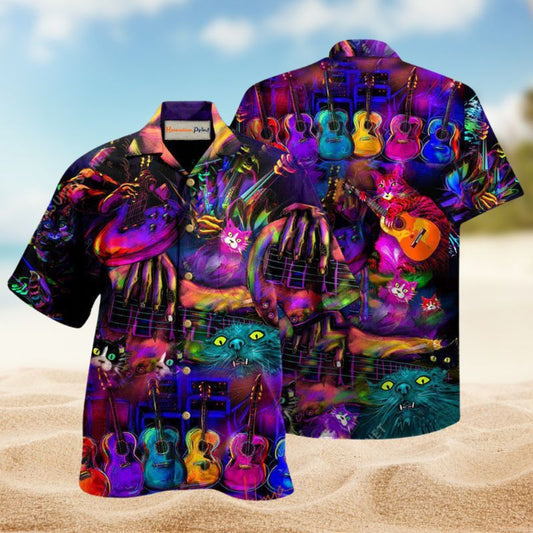My Cats And I Play Guitars Edition – Hawaiian Shirt