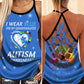Autism Awareness Wear Blue Support – Hollow Tank Top