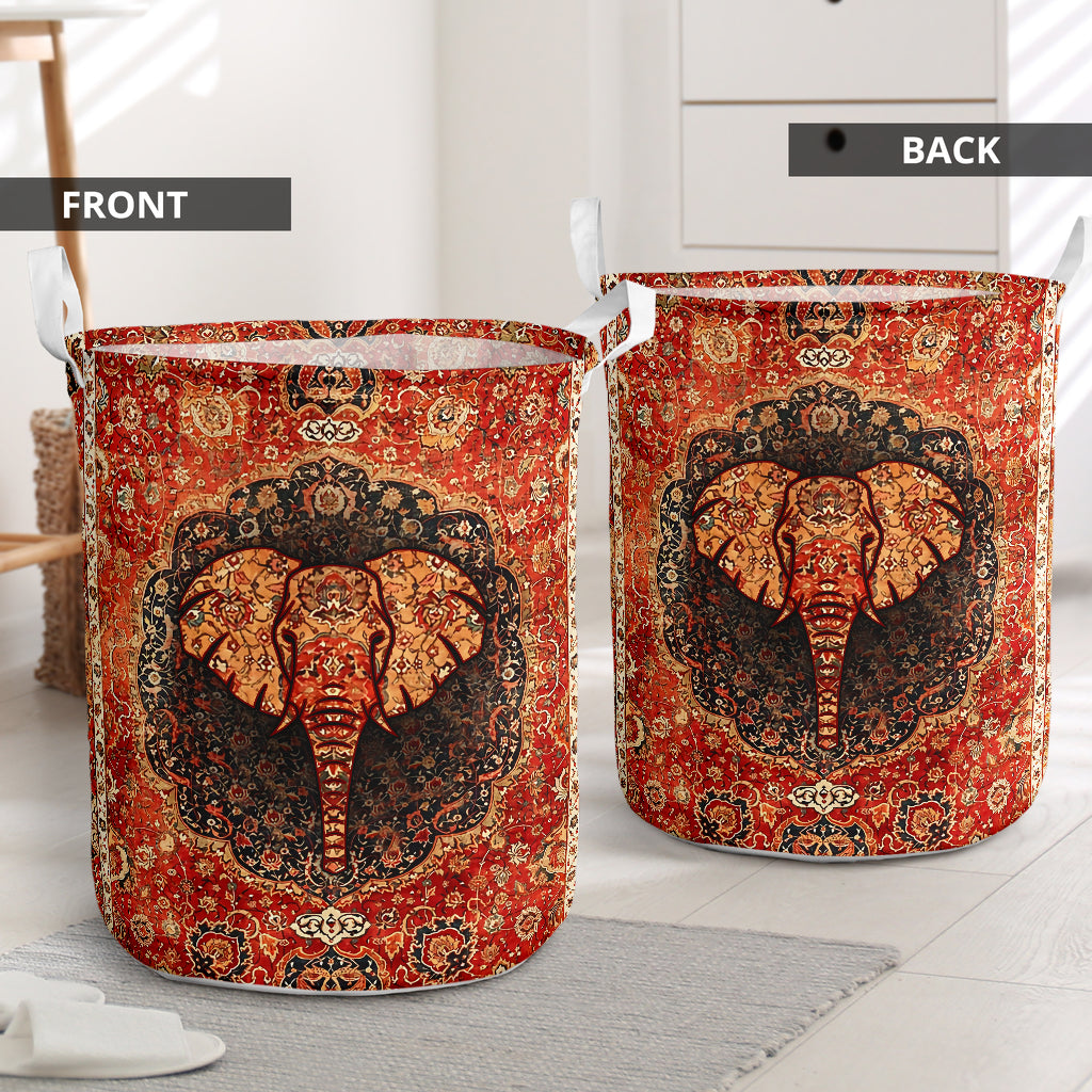 Elephant Mysterious Elephant Style - Laundry Basket - Owls Matrix LTD
