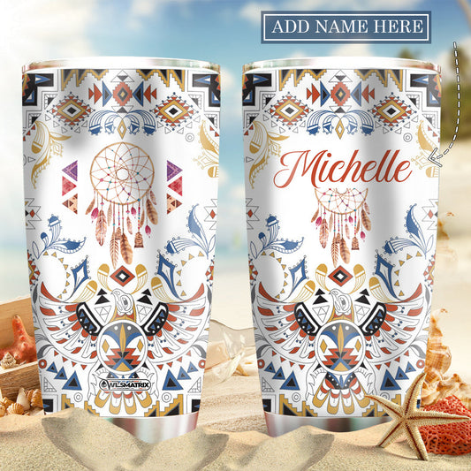 Native And Dreamcatcher Eagle Personalized 20 Oz Tumbler