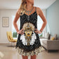 Native Wolf Loves Dreamcatcher Limited – Women's Summer Sleeveless V-Neck Camisole Dress