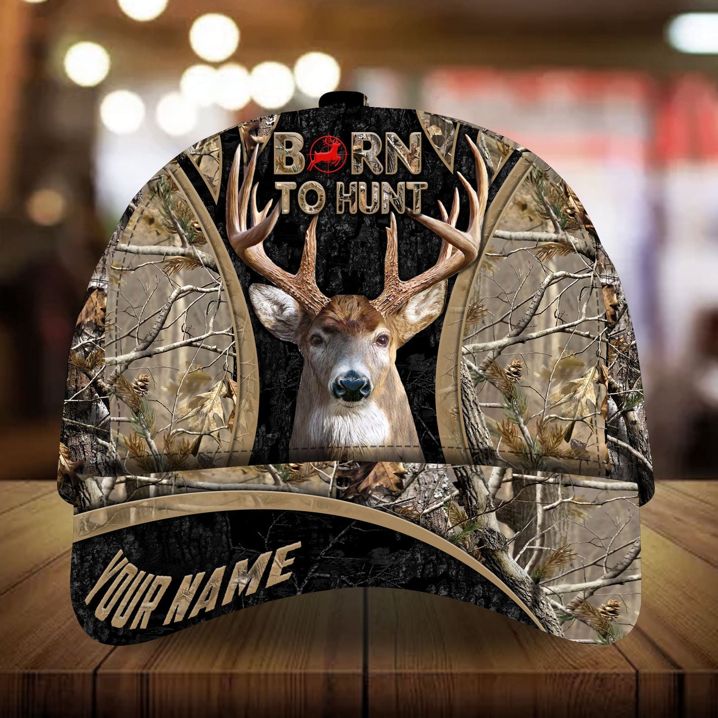 Born To Hunt Deer Hunting Camo – Classic Cap