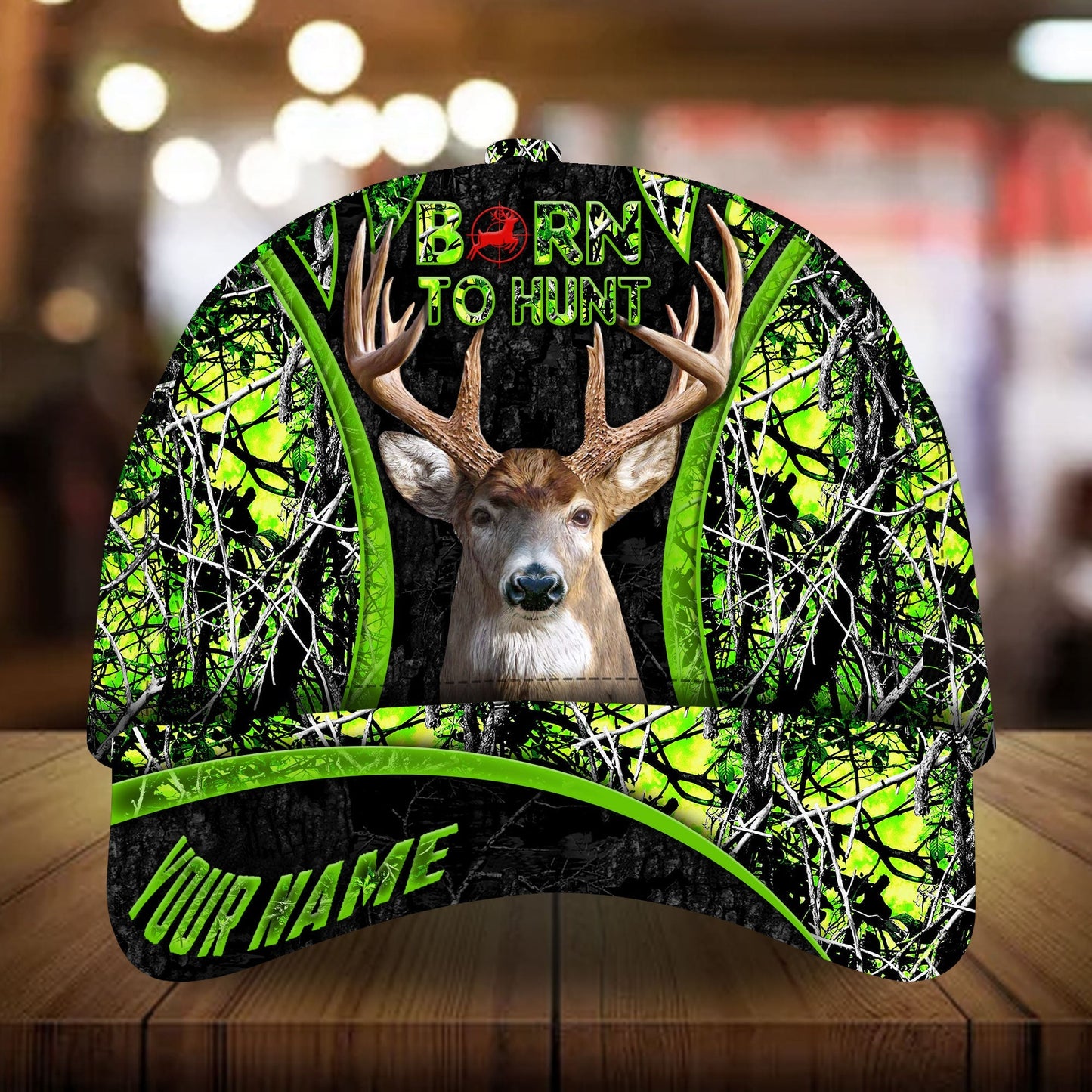 Born To Hunt Deer Hunting Camo – Classic Cap