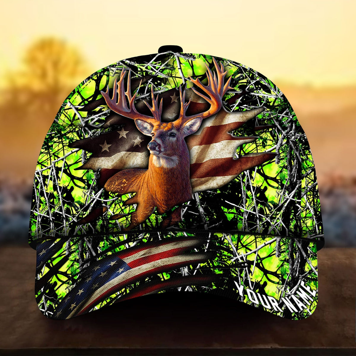 Best Flag Deer Hunting Personalized – Classic Cap