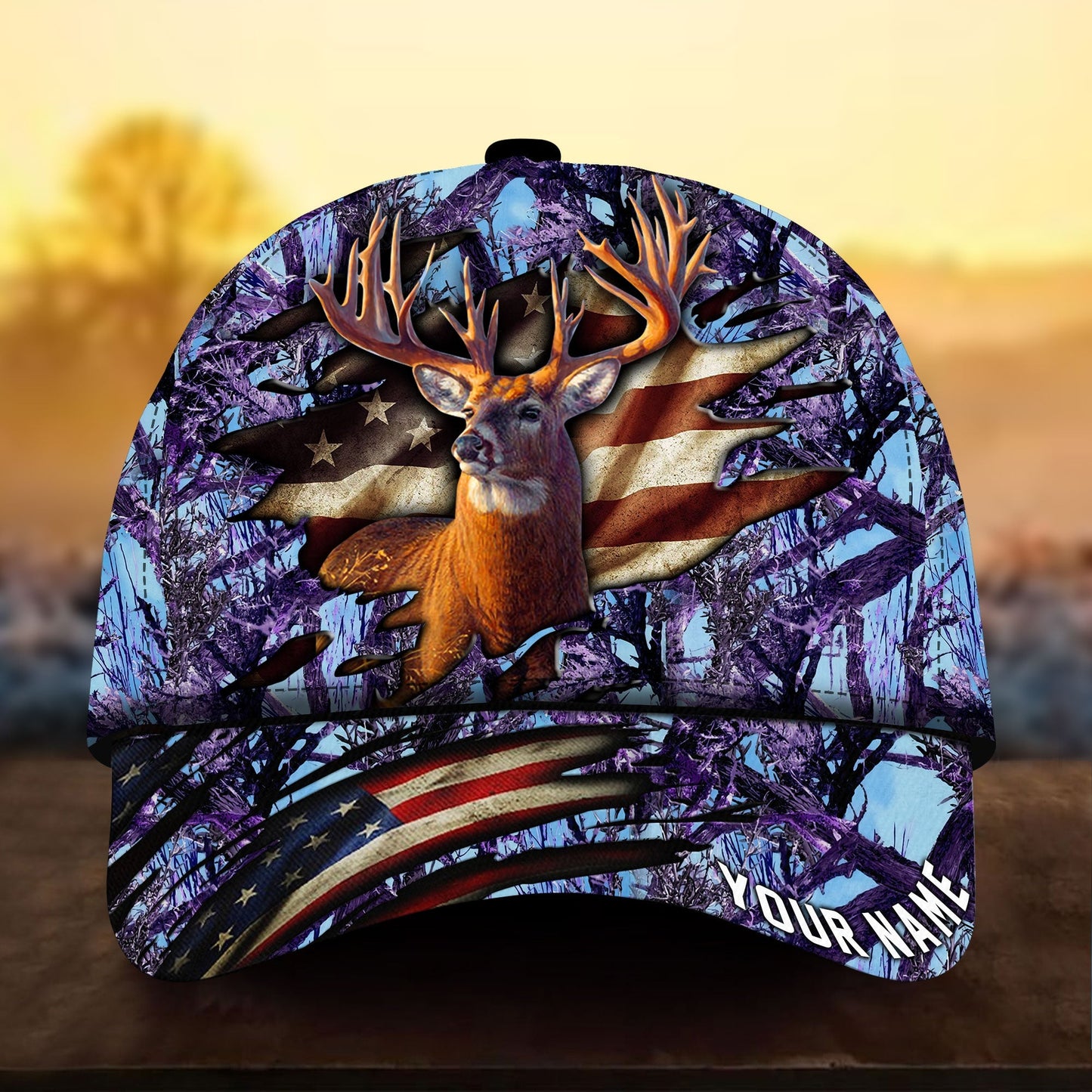 Best Flag Deer Hunting Personalized – Classic Cap