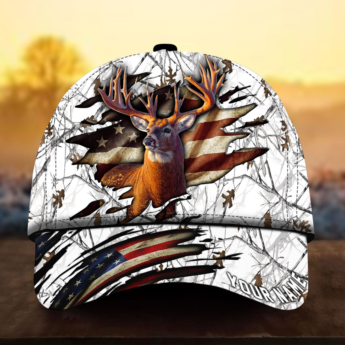 Best Flag Deer Hunting Personalized – Classic Cap