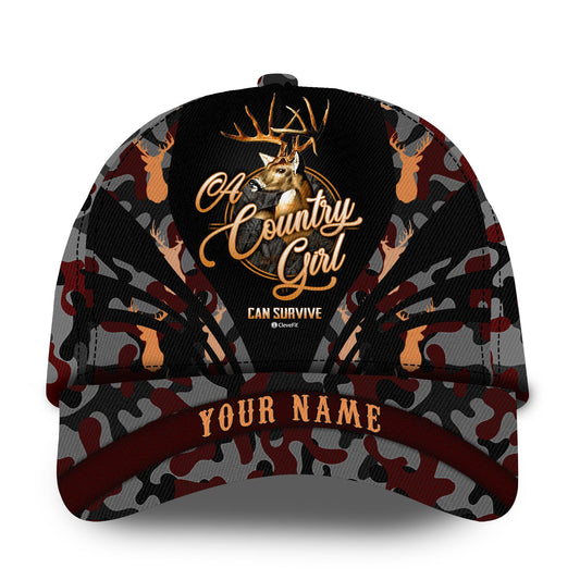 Premium Country Girl Hunting Personalized – Classic Cap