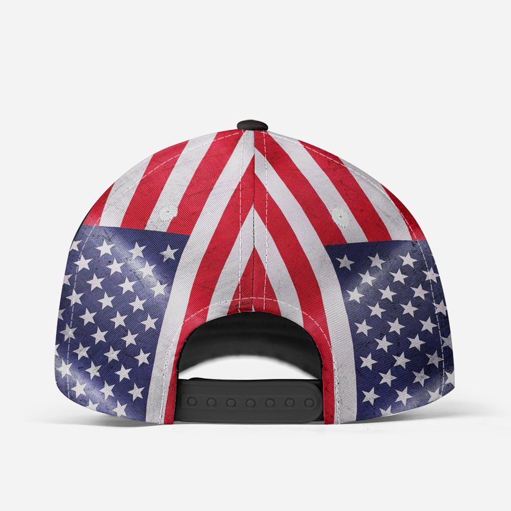 Custom Truck Driver American Flag Personalized Name – Classic Cap