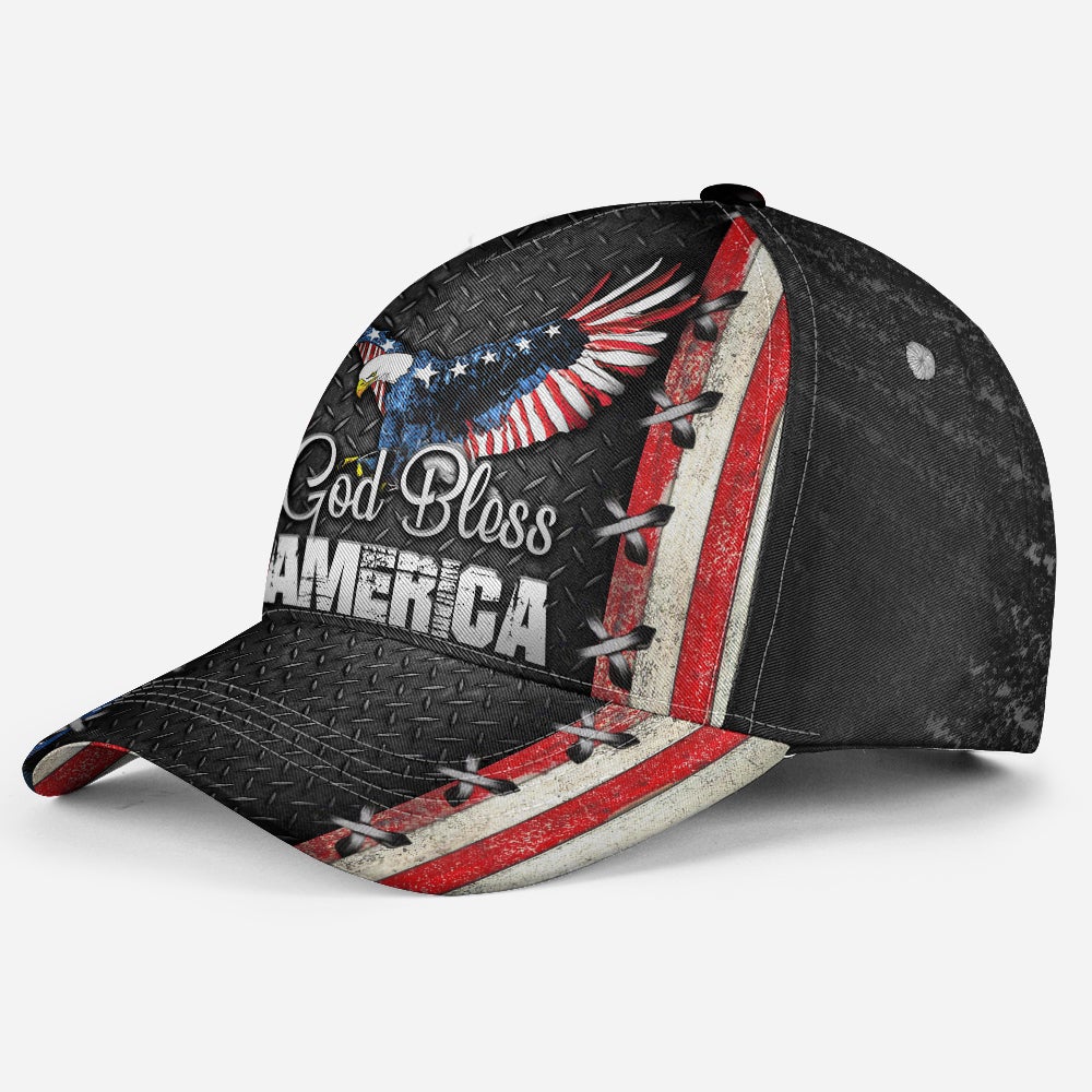 God Bless America Personalized Name – Classic Cap