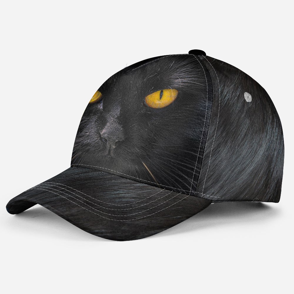 Black Cat Fur Pattern – Classic Cap