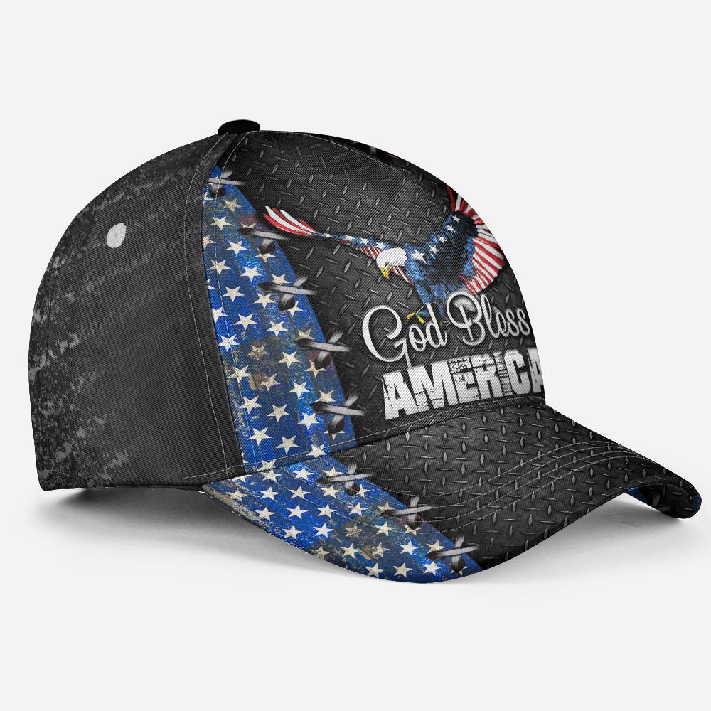 God Bless America Personalized Name – Classic Cap