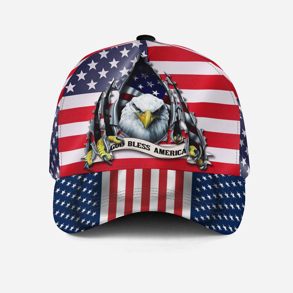 God Bless American Eagle Flag – Classic Cap