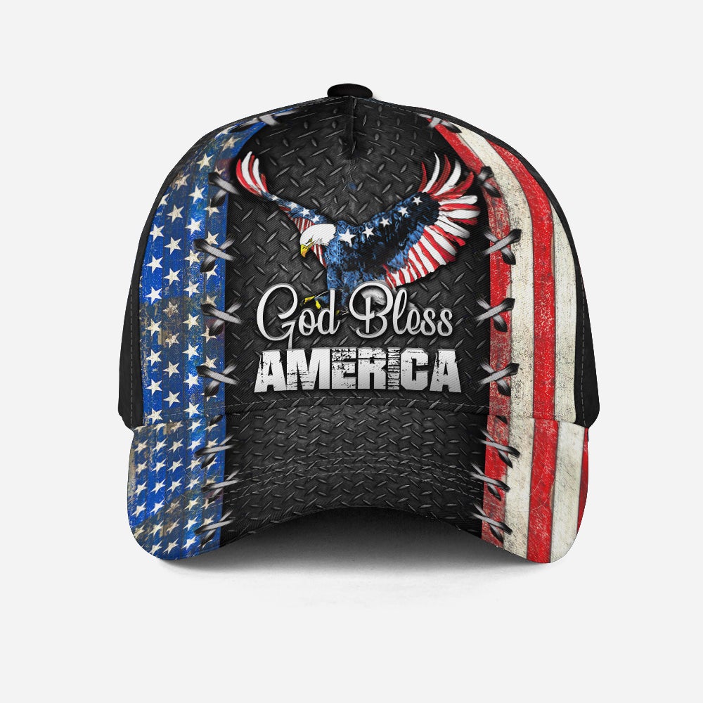 God Bless America Personalized Name – Classic Cap