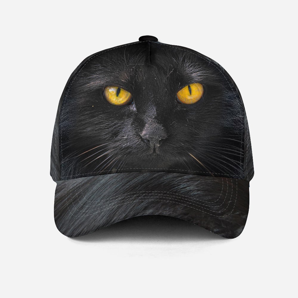 Black Cat Fur Pattern – Classic Cap