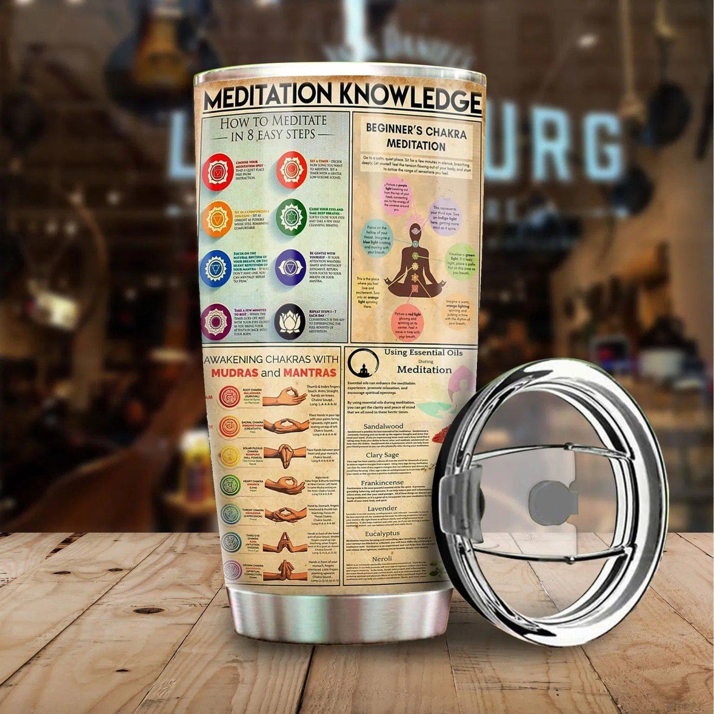Meditation Knowledge 20 Oz Tumbler For Travel Gifts