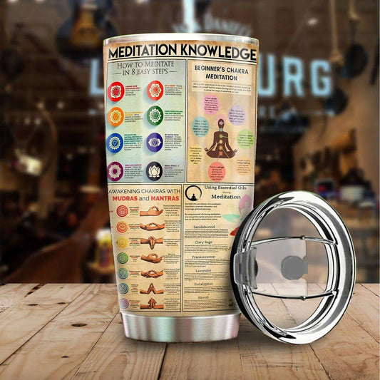 Meditation Knowledge 20 Oz Tumbler For Travel Gifts